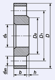 Схема для Фланец Ду15-10 атм.
