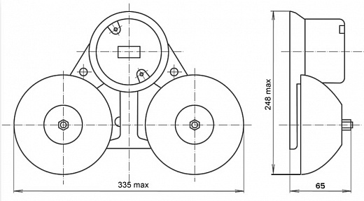 Схема для Оповещатель охранный звуковой МЗМ-1 220 В (постоянный ток)