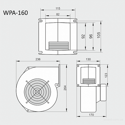 Схема для Вентилятор WPA-160