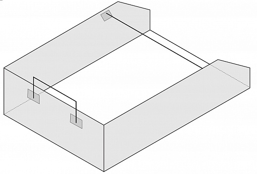 Схема для Короб для золы КЗ-1 (500*400*100мм)